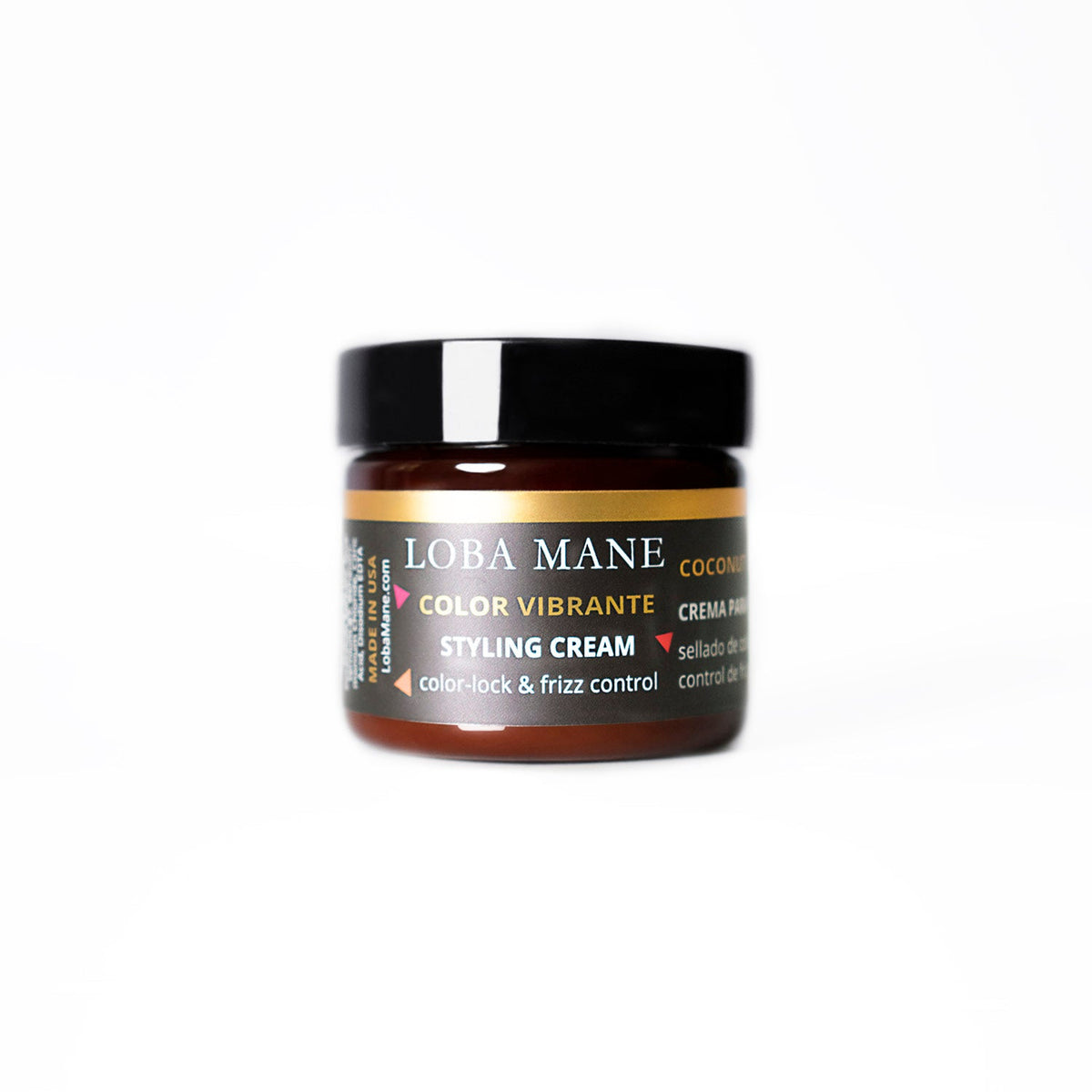 Genuine Loba Mane Hydrating Styling Cream jar, 2 oz travel size
